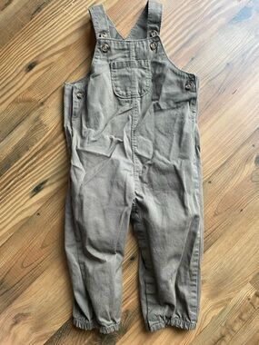 Carter's Olive Green Cotton Overalls